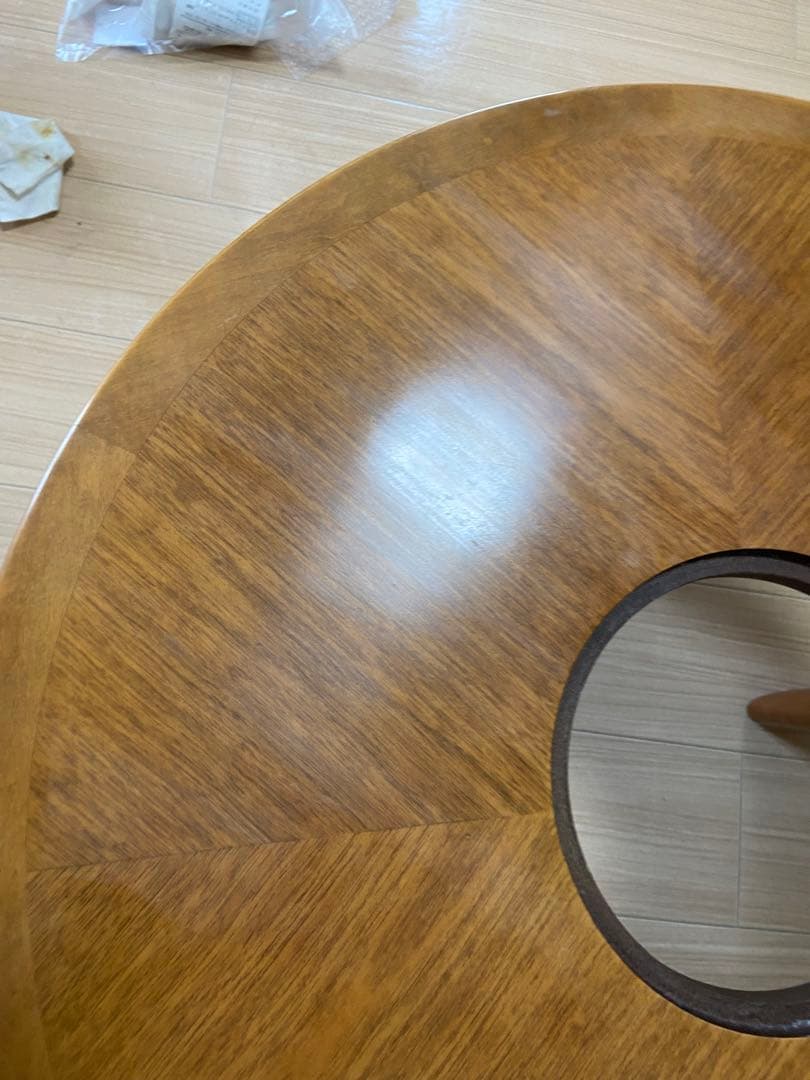 maruni マルニ木工 ちゃぶ台 ガラス 座卓 丸テーブル 卓 サイド