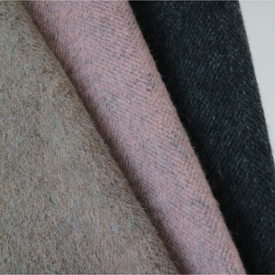 YARRA ヤラ ウール混合 ボタン付きチェスターコート ピンク