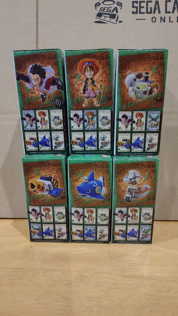 トレジャーラリー 1 海外正規品 ワンピース ワーコレ 6点セット