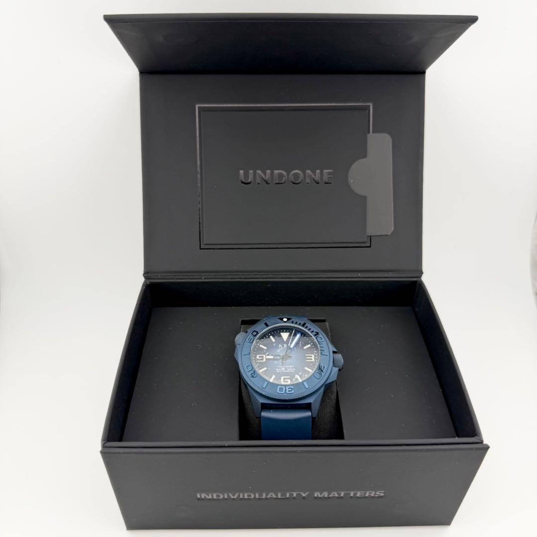 希少 美品 UNDONE×北斎館 限定1000本 メンズ 自動巻き腕時計