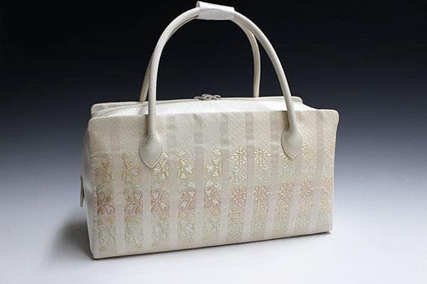 新品未使用品　京都 西陣織正絹帯地使用　利休バッグお茶席　25068