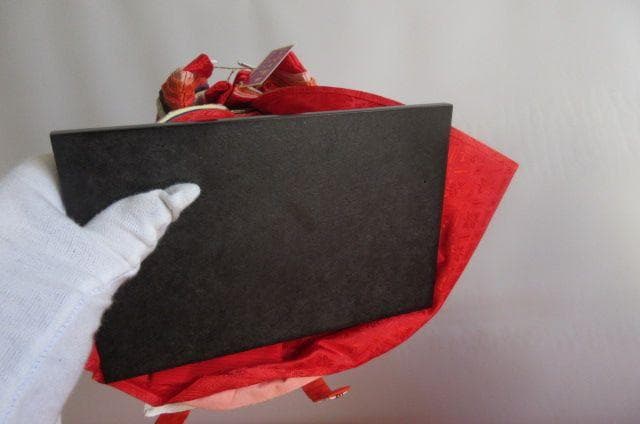 ラスト１点　新品　吉徳大公　立ち雛　 天皇陛下御束帯 黄櫨染固地綾 正絹