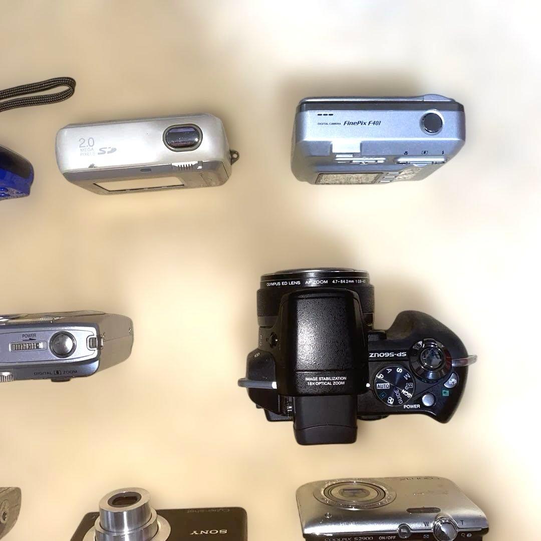 ジャンク品Canon IXY Nikon COOLPIX等デジカメ14台