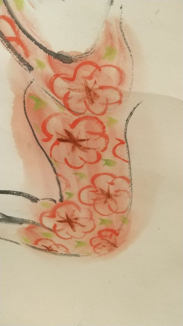 岡本一平 ピアノ 漫画 マンガ 紙本掛軸人物 岡本太郎の父 - メルカリ