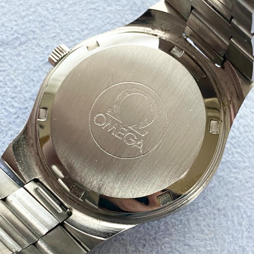 OH済 オメガ ジュネーブ 純正ブレス ステンレス シルバーヘアライン 自動巻き