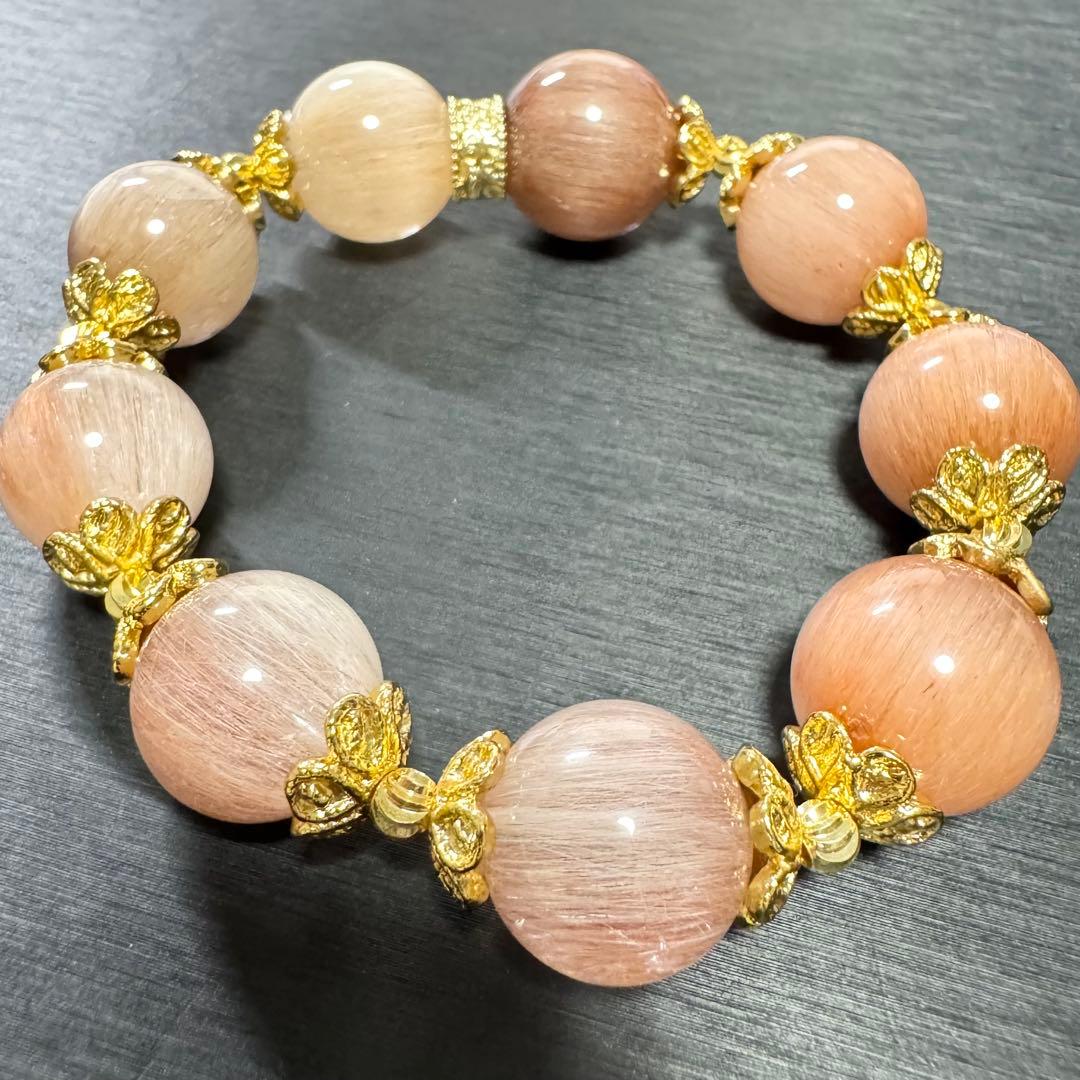 【もちもの様♡高品質! ピンク サゲニティッククォーツ】存在感放つ輝き 天然石