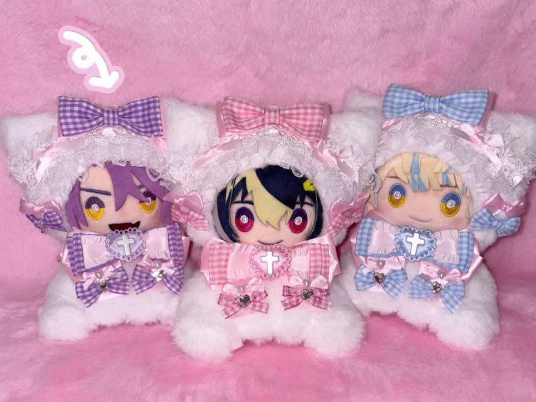 あゆ様ぬい服ふわふわ 猫耳 お座り 着ぐるみ にじぱぺ ちびぐるみ いつ