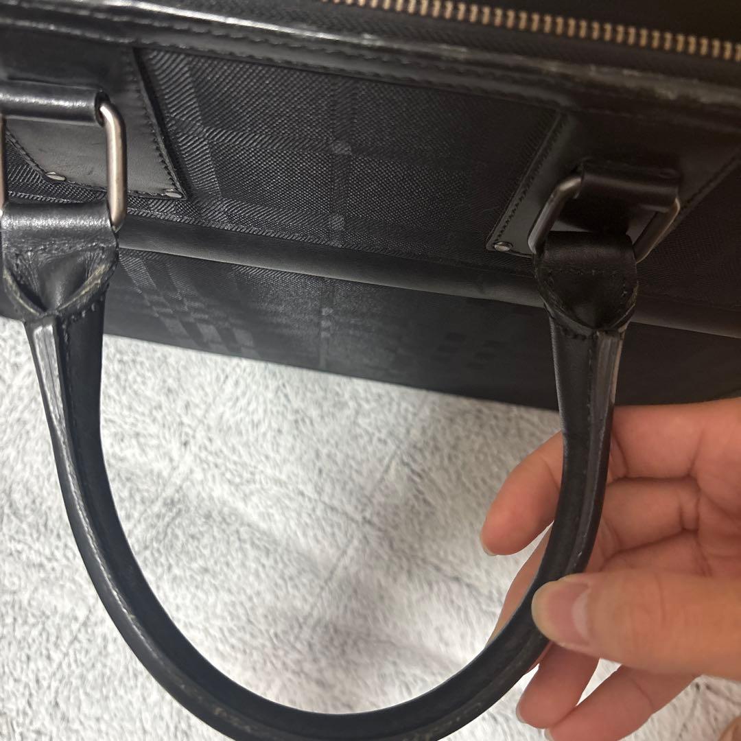 ダ*ク様 た*な様 バーバリーブラック チェック柄 ビジネスバッグ