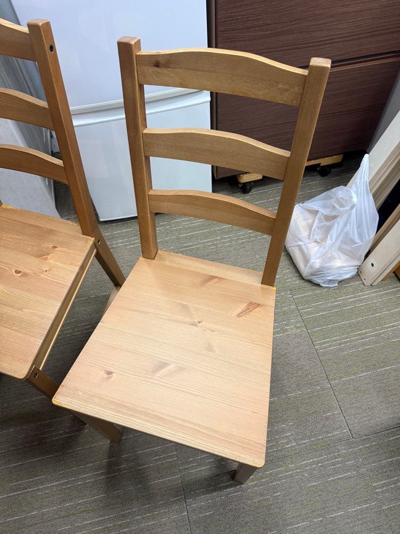 【洗浄消毒作業済】IKEA ダイニングテーブル　チェア3脚　ヨックモック