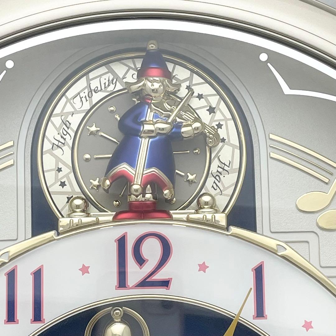 【極美品】SEIKO からくり時計 RE555H 動作確認済 掛時計 電波時計