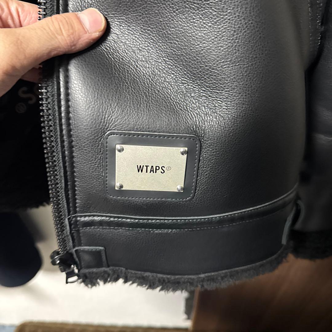 WTAPS ダブルタップスレザーボアジャケット - メルカリ