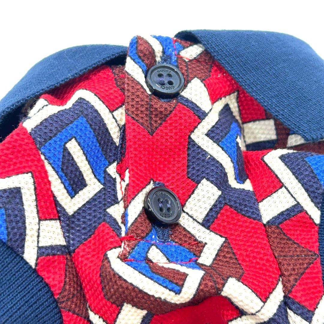 美品 グッチ GUCCI 犬用品 ペット 服 トップス ジオメトリックG xxs