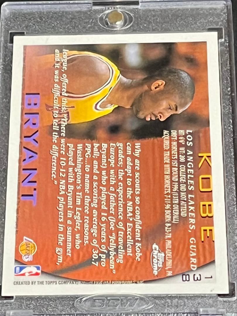 NBA Topps Chrome 96 ルーキーカード コービーブライアント