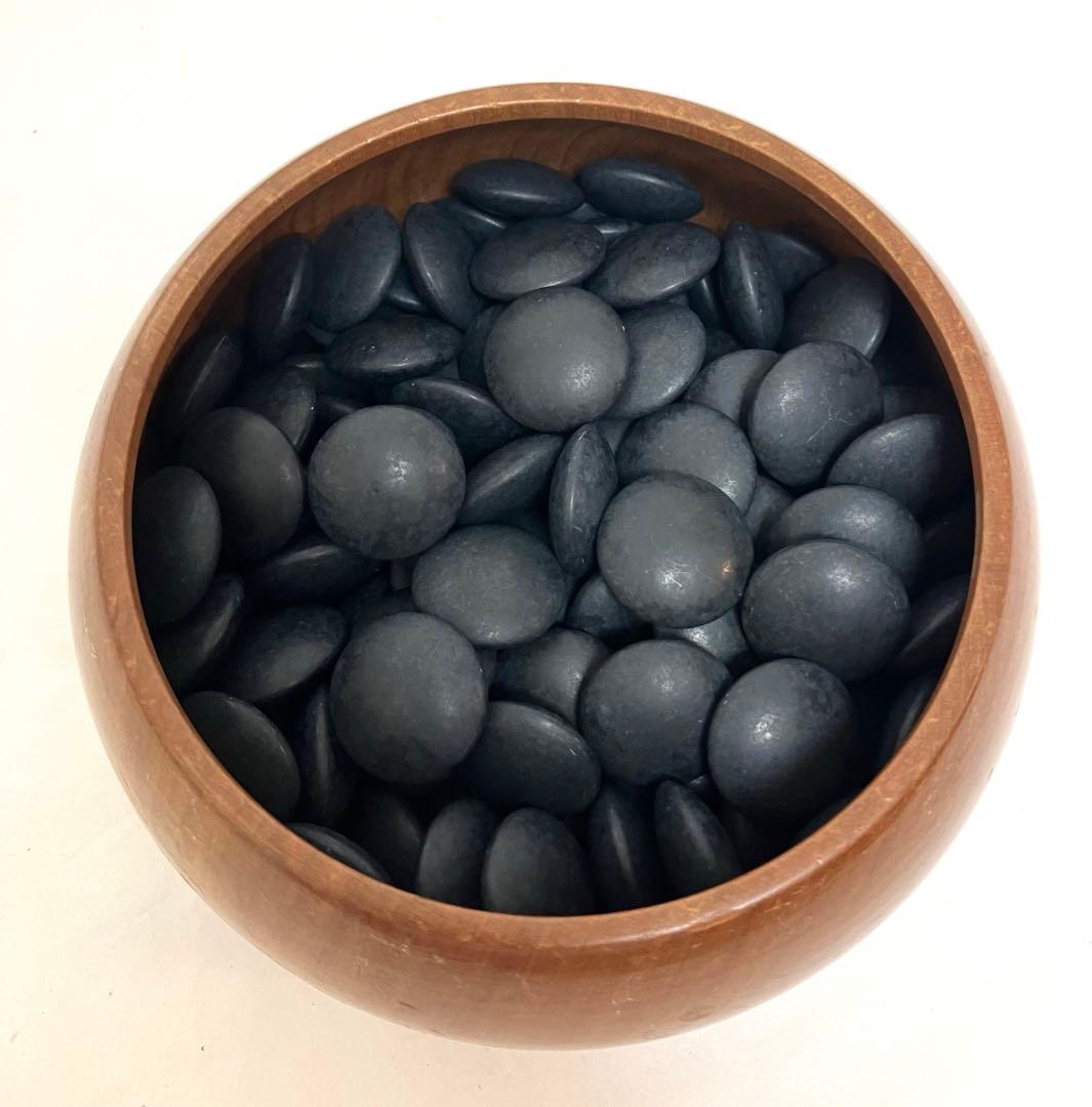 美品 送料無料 囲碁 碁石33号〜34号 蛤碁石 那智黒