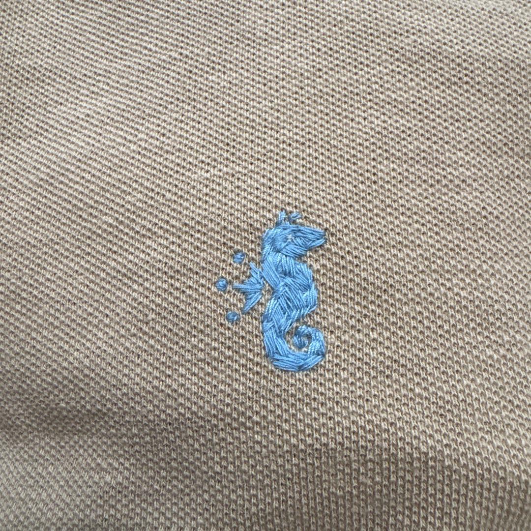 45R スーピマカノコの33色 馬ポロ　 ベージュ　新品未使用品