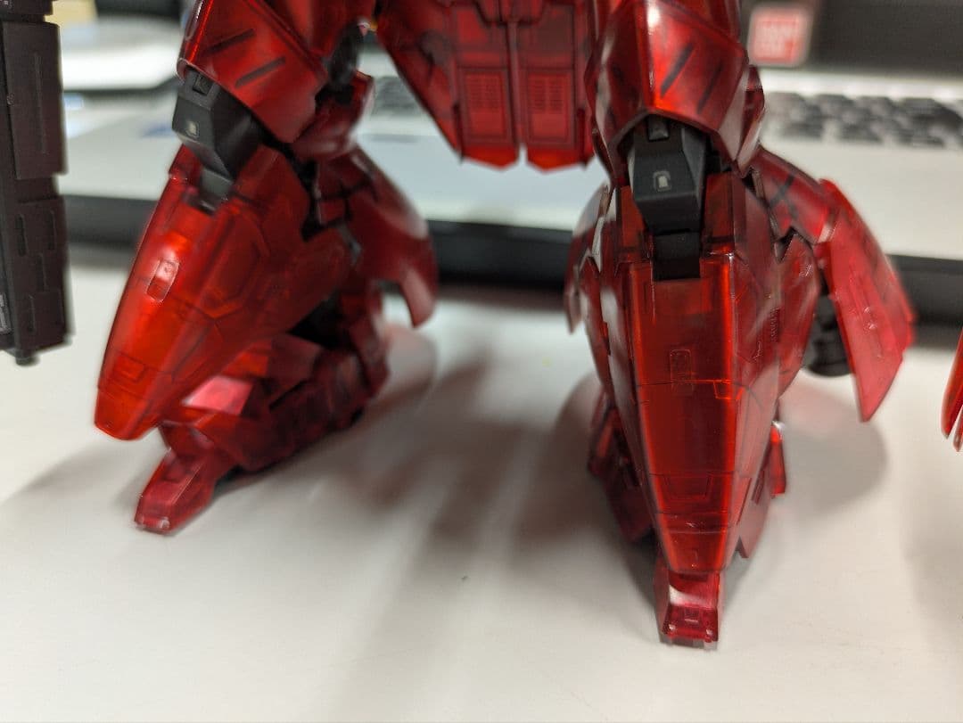 RG サザビー　塗装品　メカニカルコアメッキ風