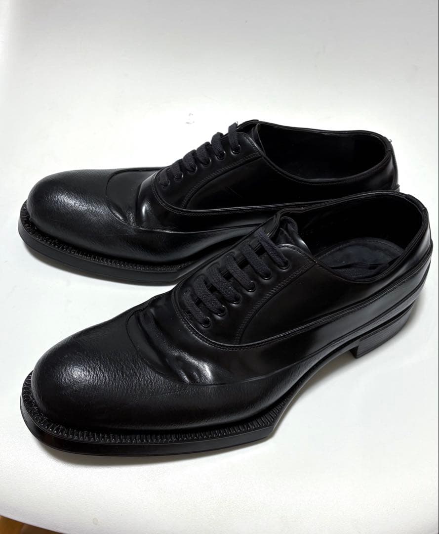 名作 プラダ12AW ラバーソールドレスシューズ6 美品