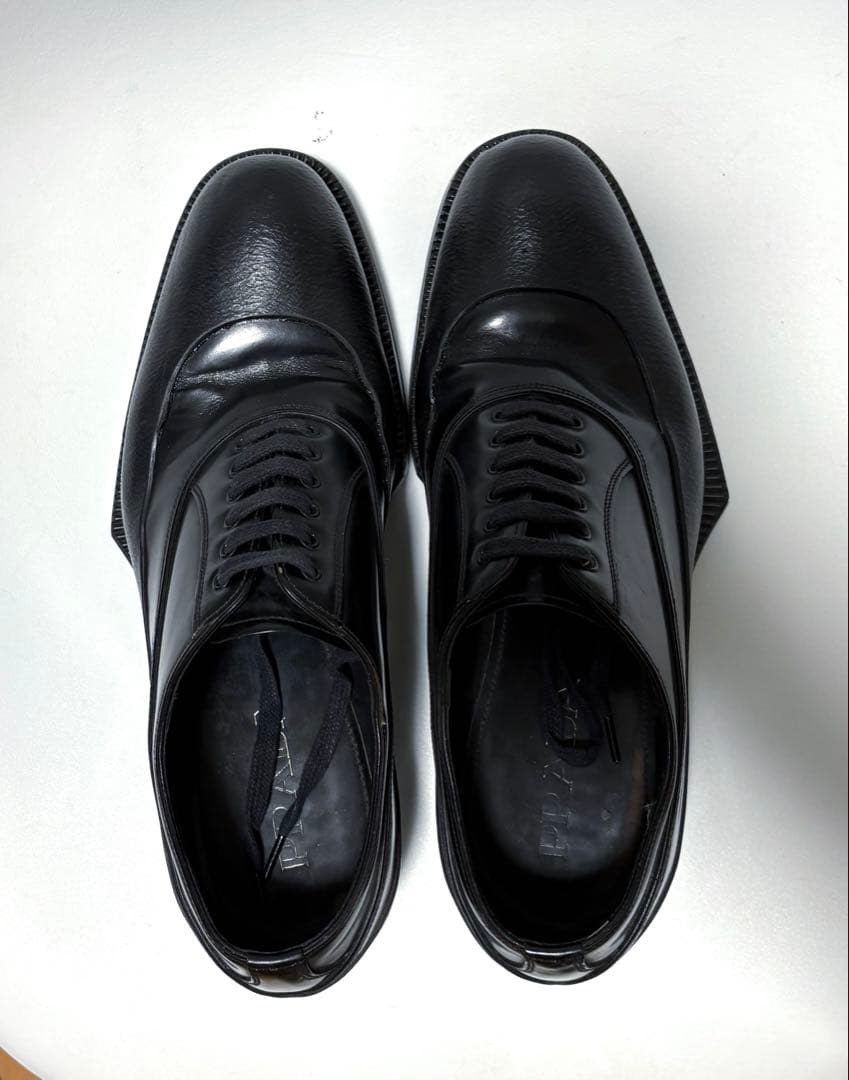 名作 プラダ12AW ラバーソールドレスシューズ6 美品