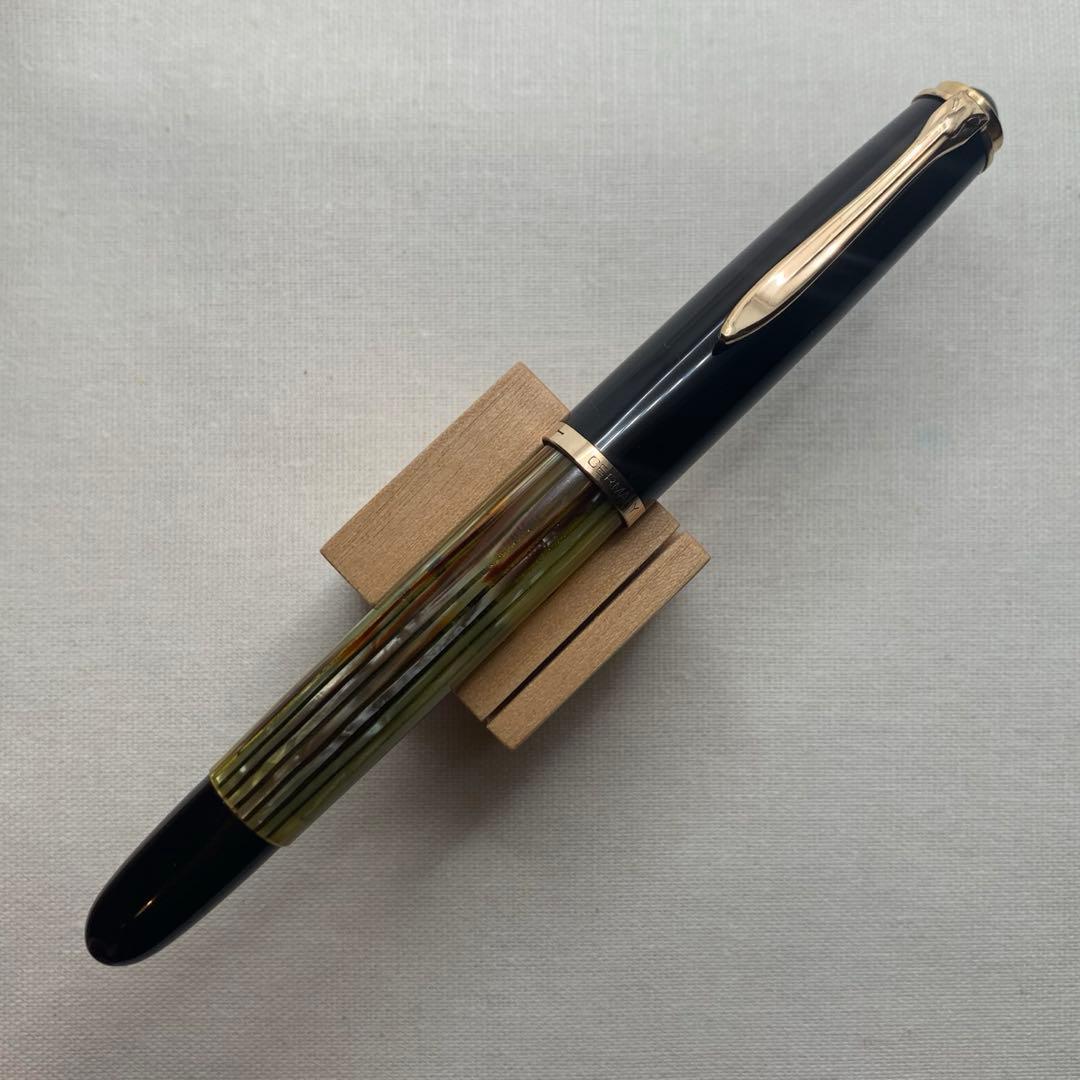 ペリカン 400NN トータス ブラウン ストライプ 万年筆 14C M