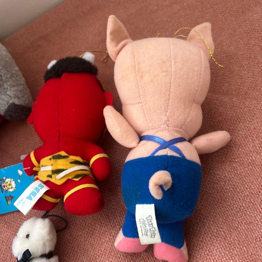 レトロ　プライズ　赤鬼　猿　豚　くま　ポケモン　ガラルポニータ　TOMY マリル