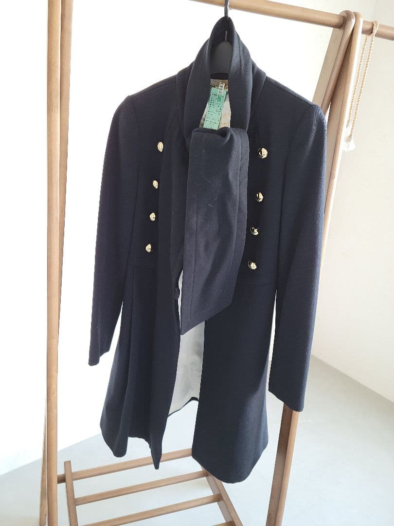 Coach ネイビー ダブルブレストコート COACH ネイビー ダブルブレスト