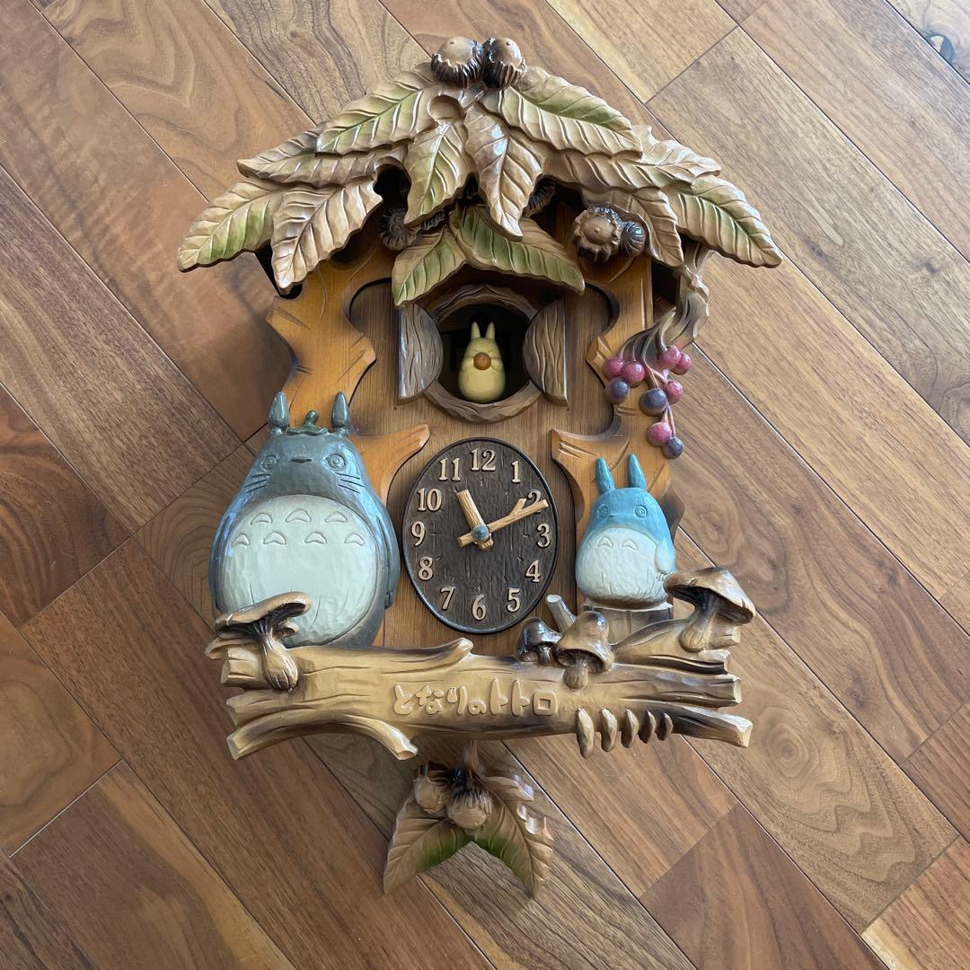 トトロ 木製掛け時計 カッコウ付き