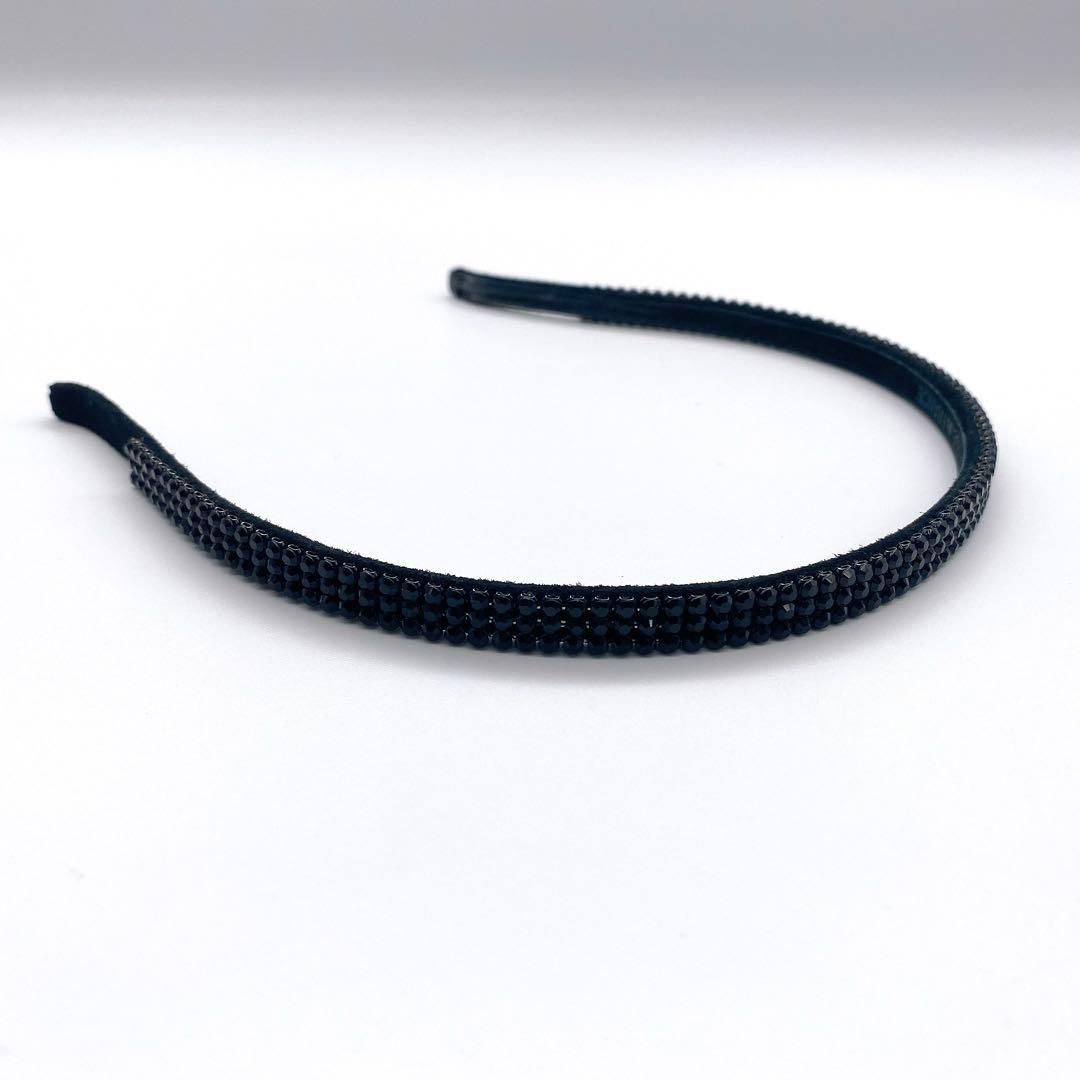 acca アッカ 3連 ラインストーン クリスタル カチューシャ ヘアバンド