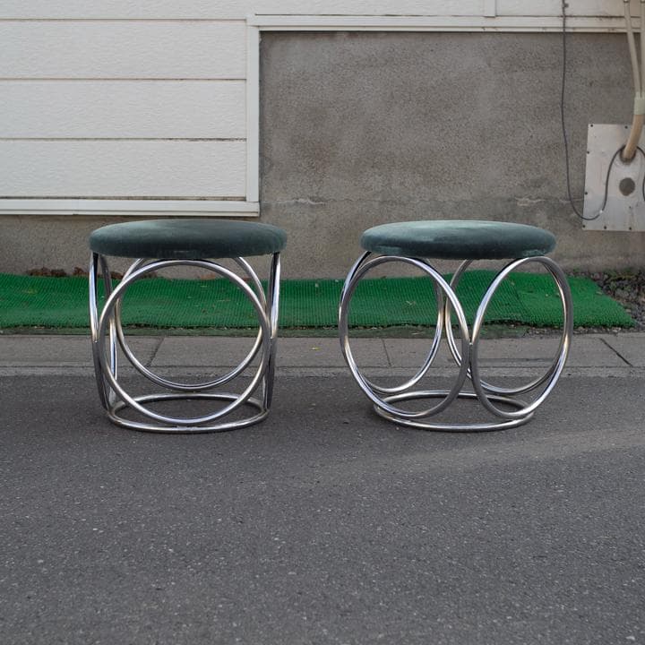 レア スツール 2脚セット Jean Pierre Laporte デザイナーズ