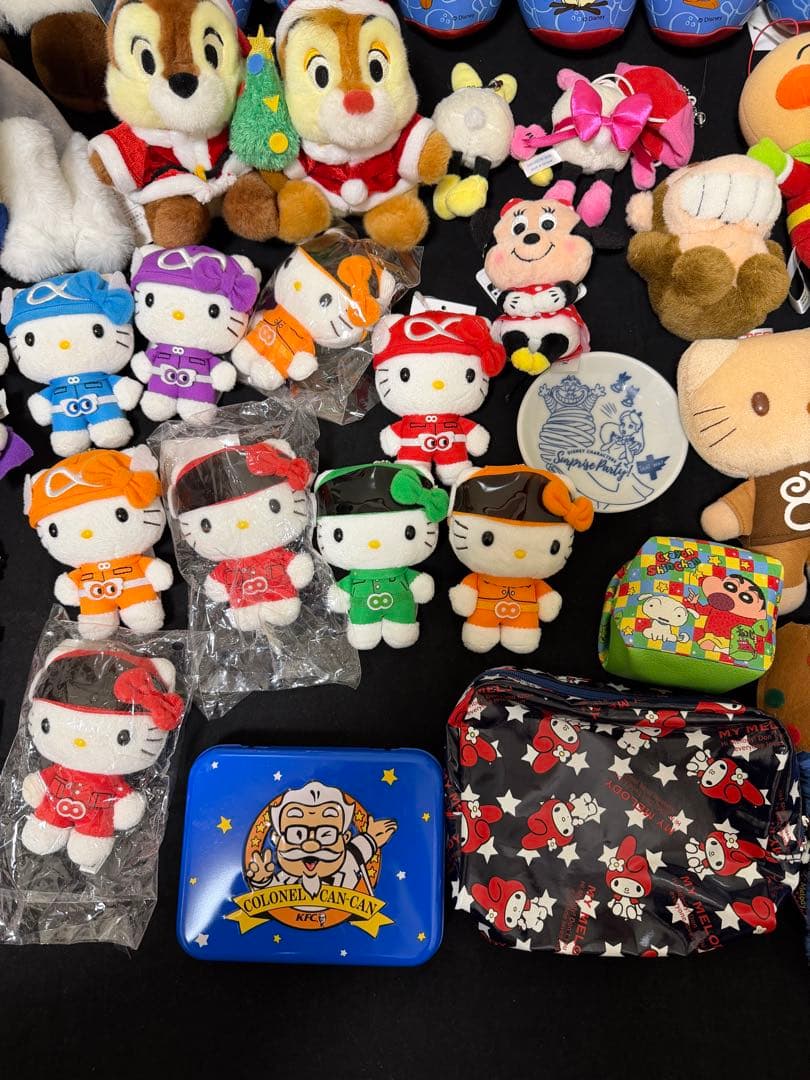 ディズニーミッキー・ハローキティ・スヌーピー・ぬいぐるみ 46点セット