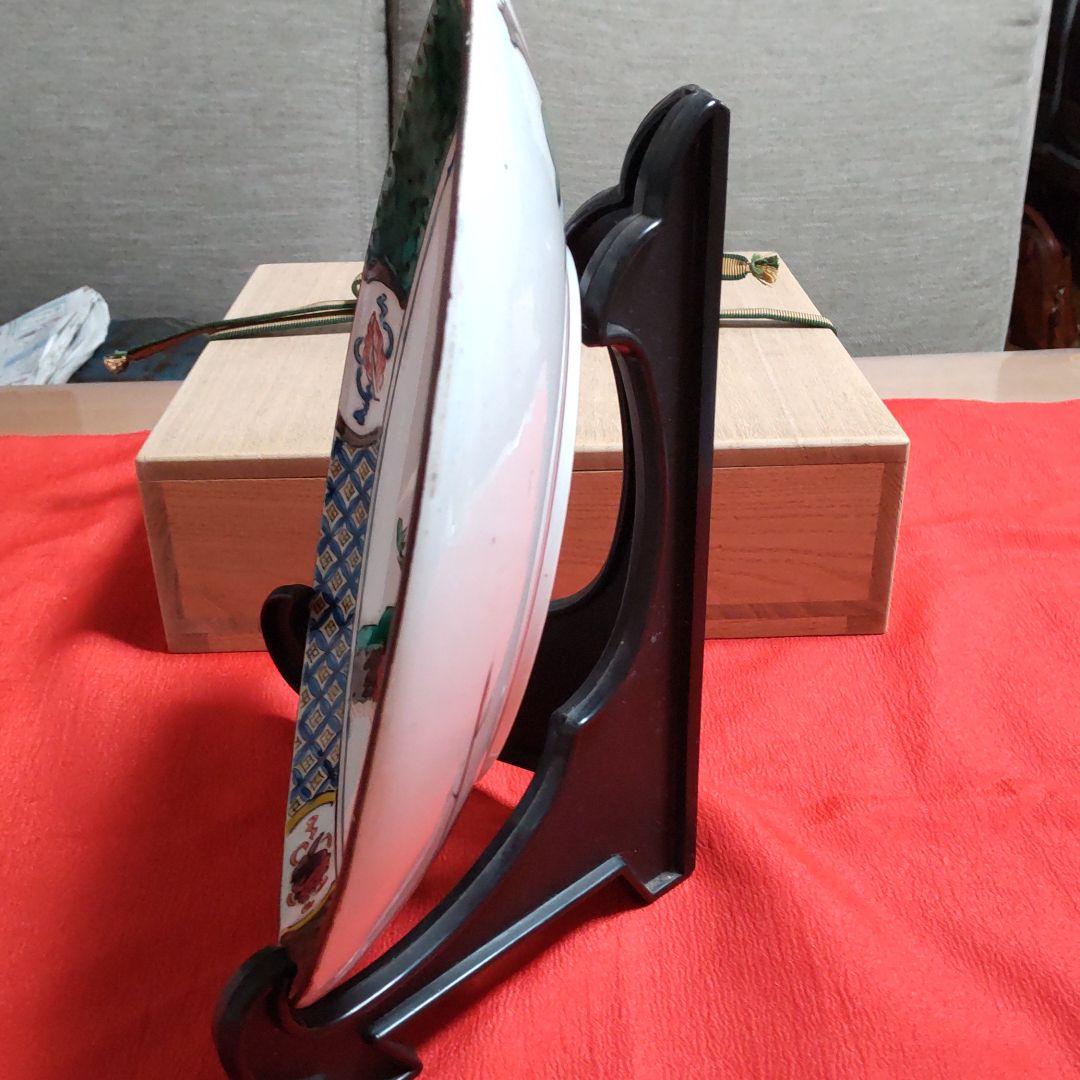 古九谷風飾り皿 骨董品 美術品 玄関 床の間 料理にも