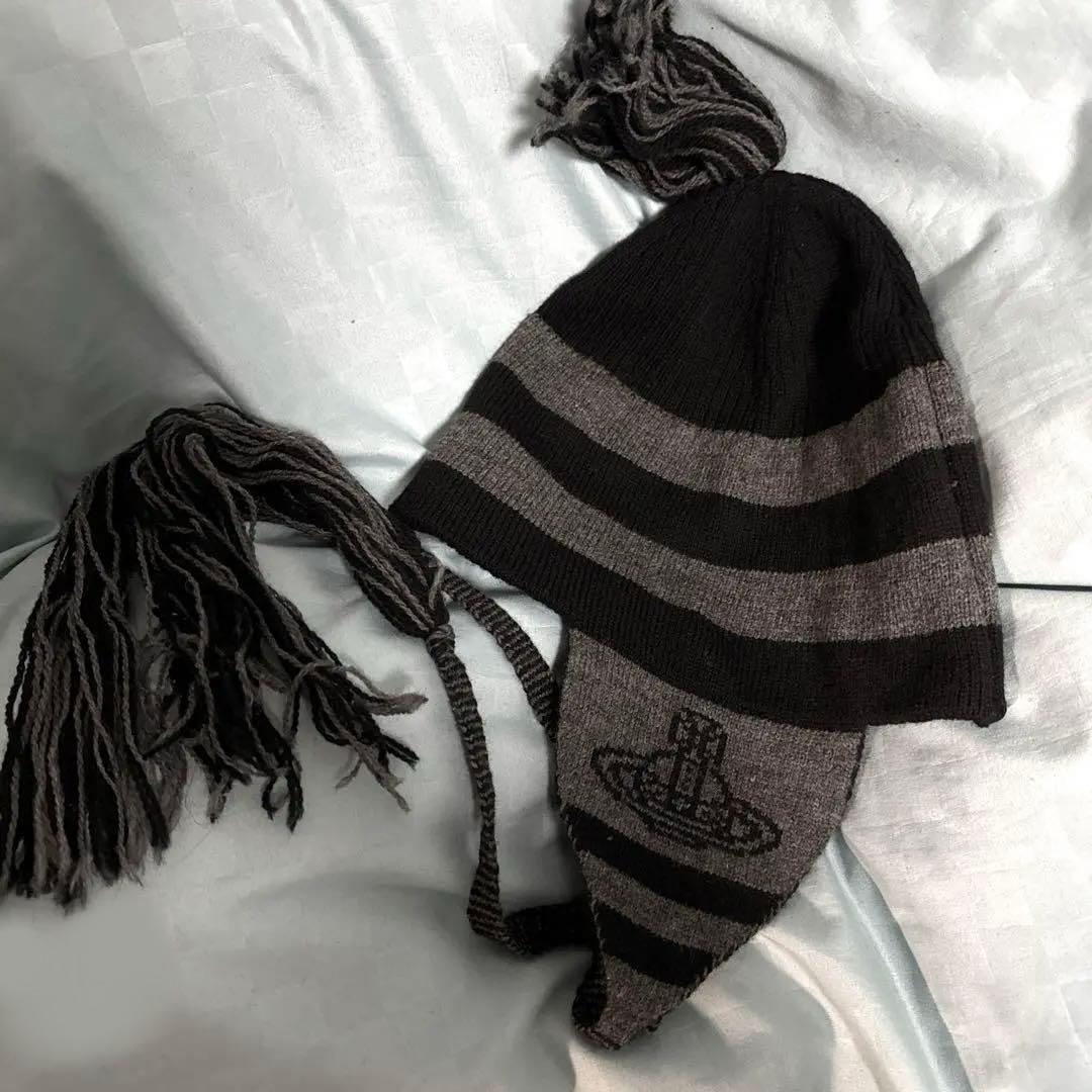 Vivienne Westwood ORB フラップ付ワッチ ニット帽 terraeagle.com