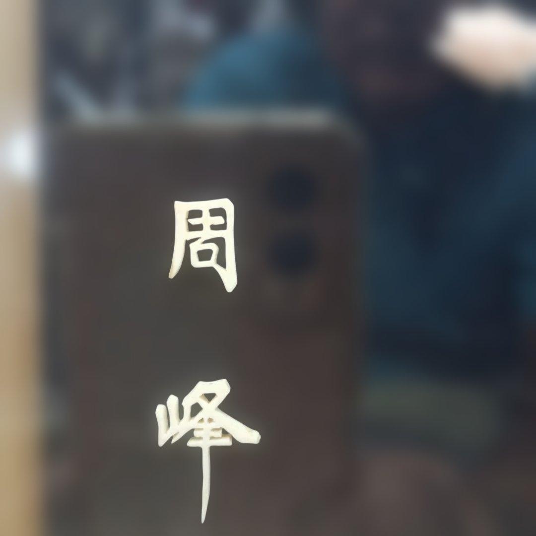 3985）周峰 珊瑚の彫刻の額 薔薇