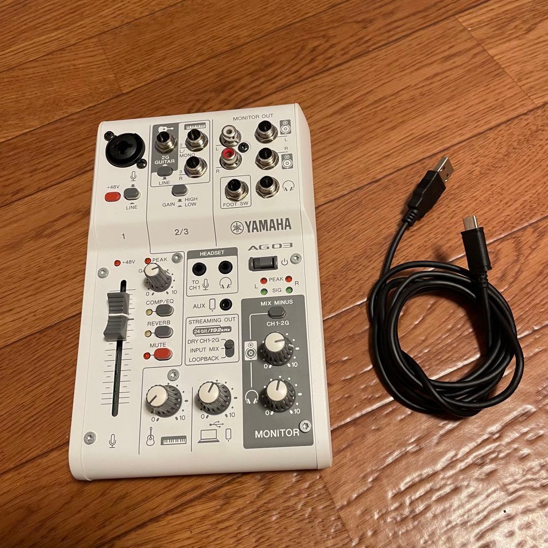 Yamaha AG03 オーディオインターフェイス ケーブル同梱 図解】AG03の