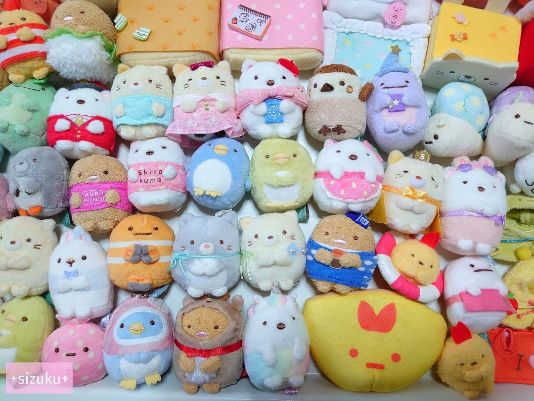 【まとめ売り】すみっコぐらし ハウス おうち 布団 おきがえ ぬいぐるみ 大量