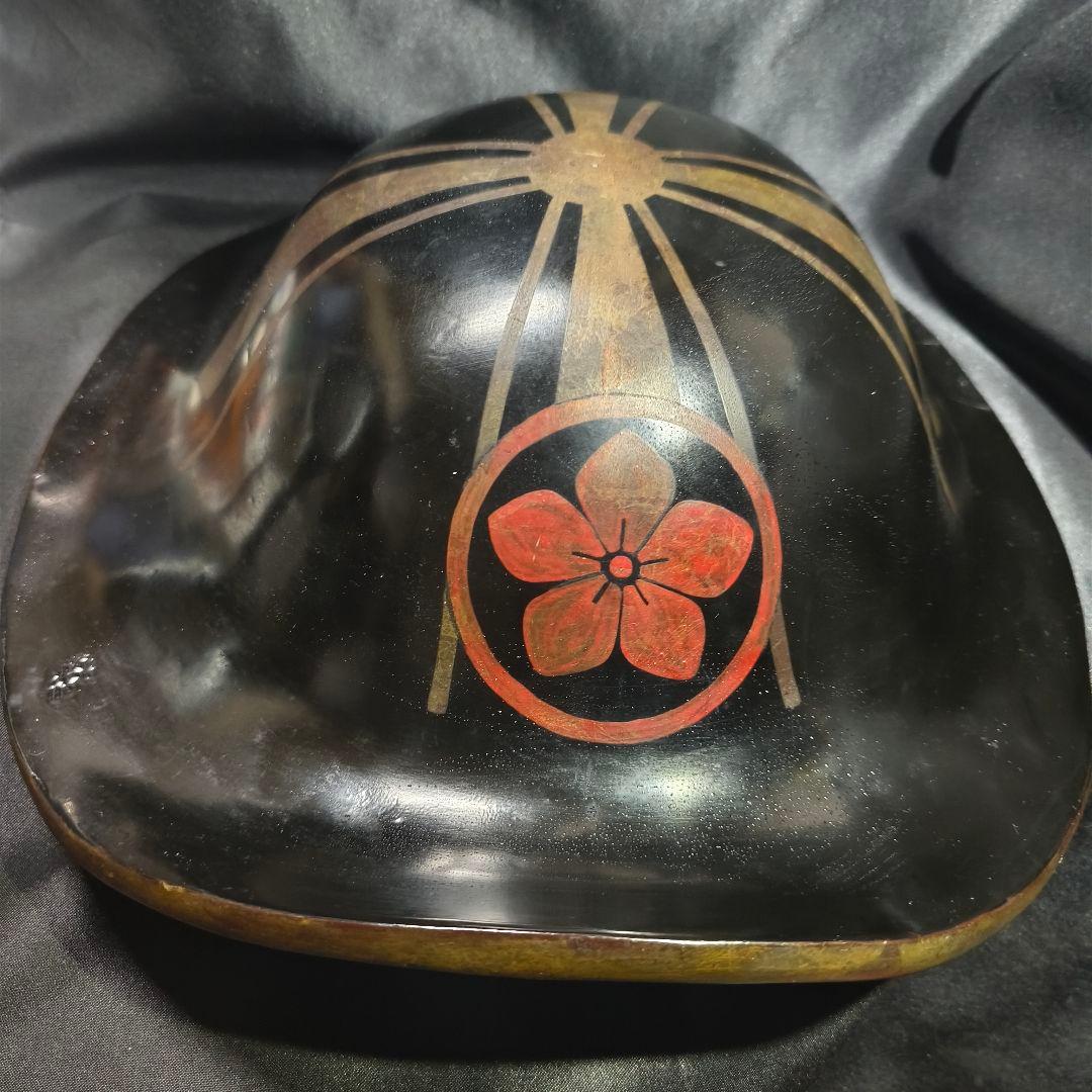 家紋付陣笠 本家 江戸骨董 時代物 漆塗り 古美術 旧家蔵出 蒐集家放出極上品