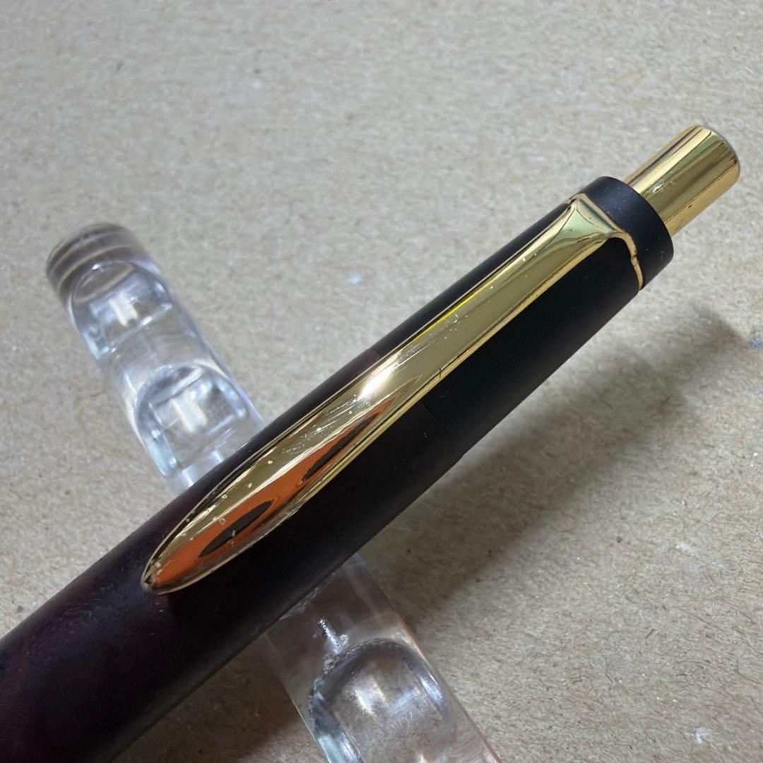 希少 野原工芸 特上花梨瘤杢 シャーペン 0.5mm ゴールド金具 固定式