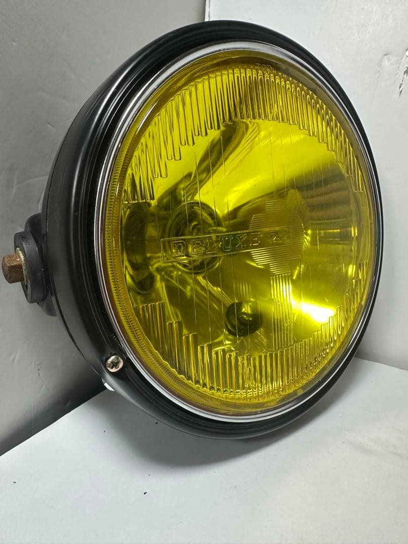 激レアDELUXEイエローレンズ付ヘッドライト/検索CIBIEシビエ マーシャル 激レアDELUXEイエローレンズ付ヘッドライト/検索CIBIEシビエ