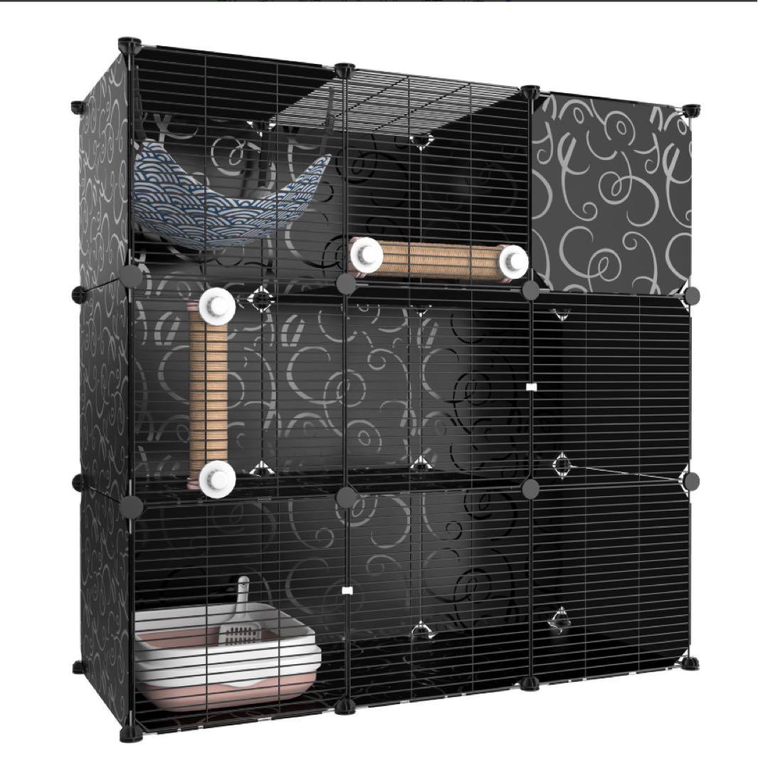 猫 ケージ 3段 トイレ付き キャットケージ 多頭飼い 脱走防止 組み立て簡単 楽天市場】超大型猫用ゲージ 猫 ケージ 多頭飼い猫 ケージ トイレ付き