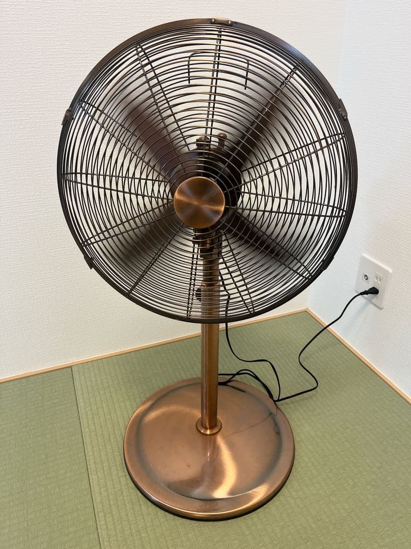 【希少】ドウシシャ　メタル扇風機　EIM-402 カフェ　05年製　昭和レトロ