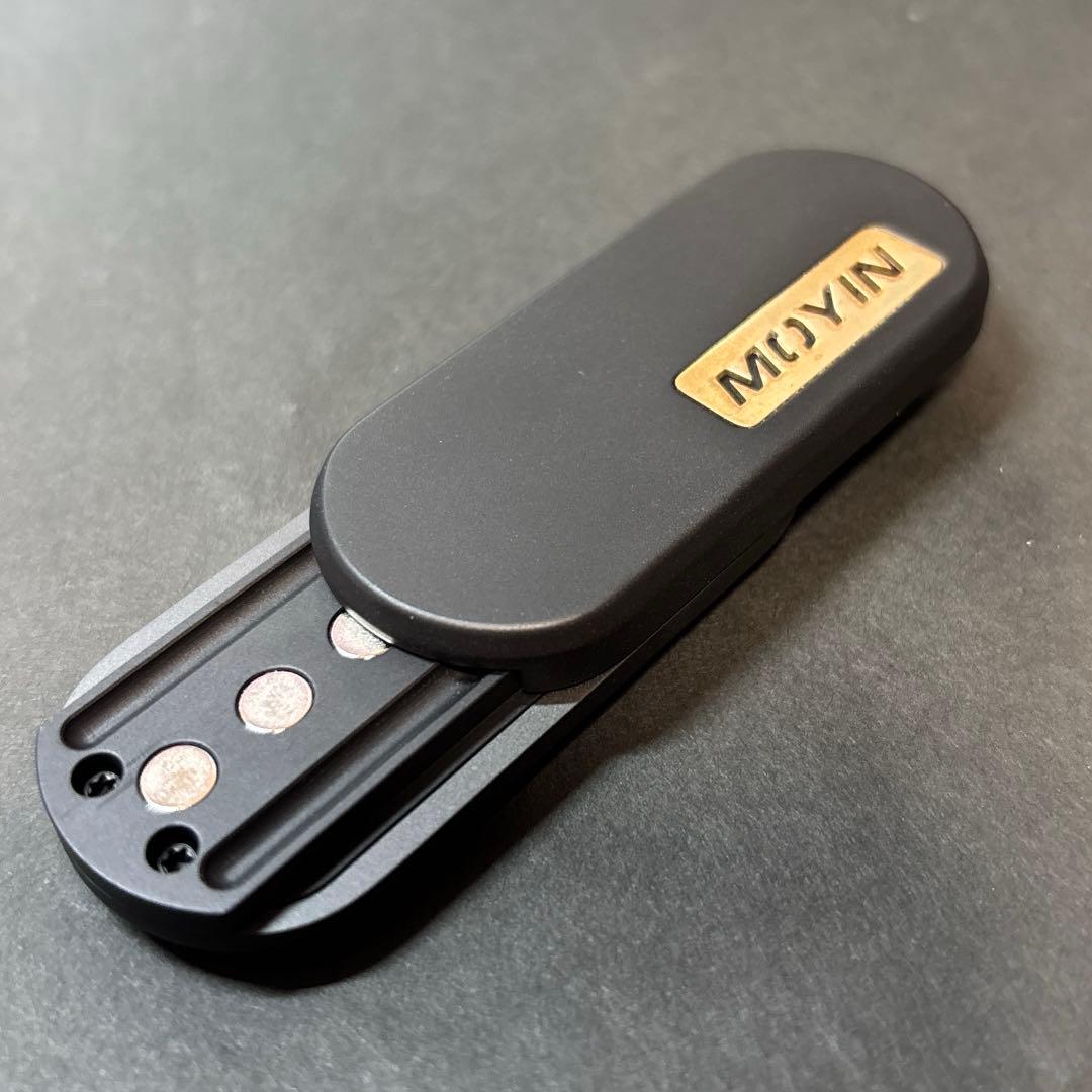 チタン製 moyin 音叉内蔵 フィジェットトイ　EDC ハンドスピナー