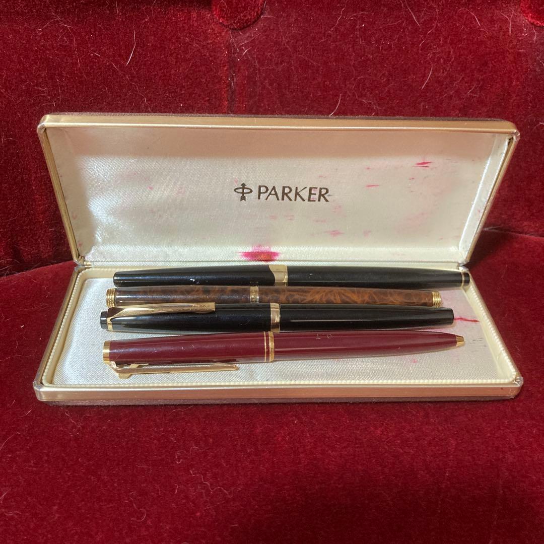 【値下げ　箱付き】PARKER 18K 万年筆セット※モンブランは省く。値下げ img020201sonnetrbkgt.jpg