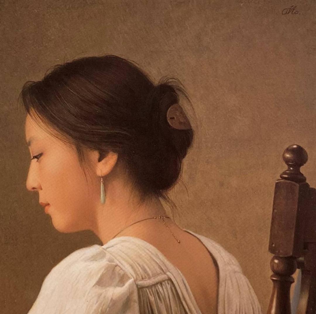 森本草介、【横顔の婦人】、希少な画集より、新品額装付 - メルカリ