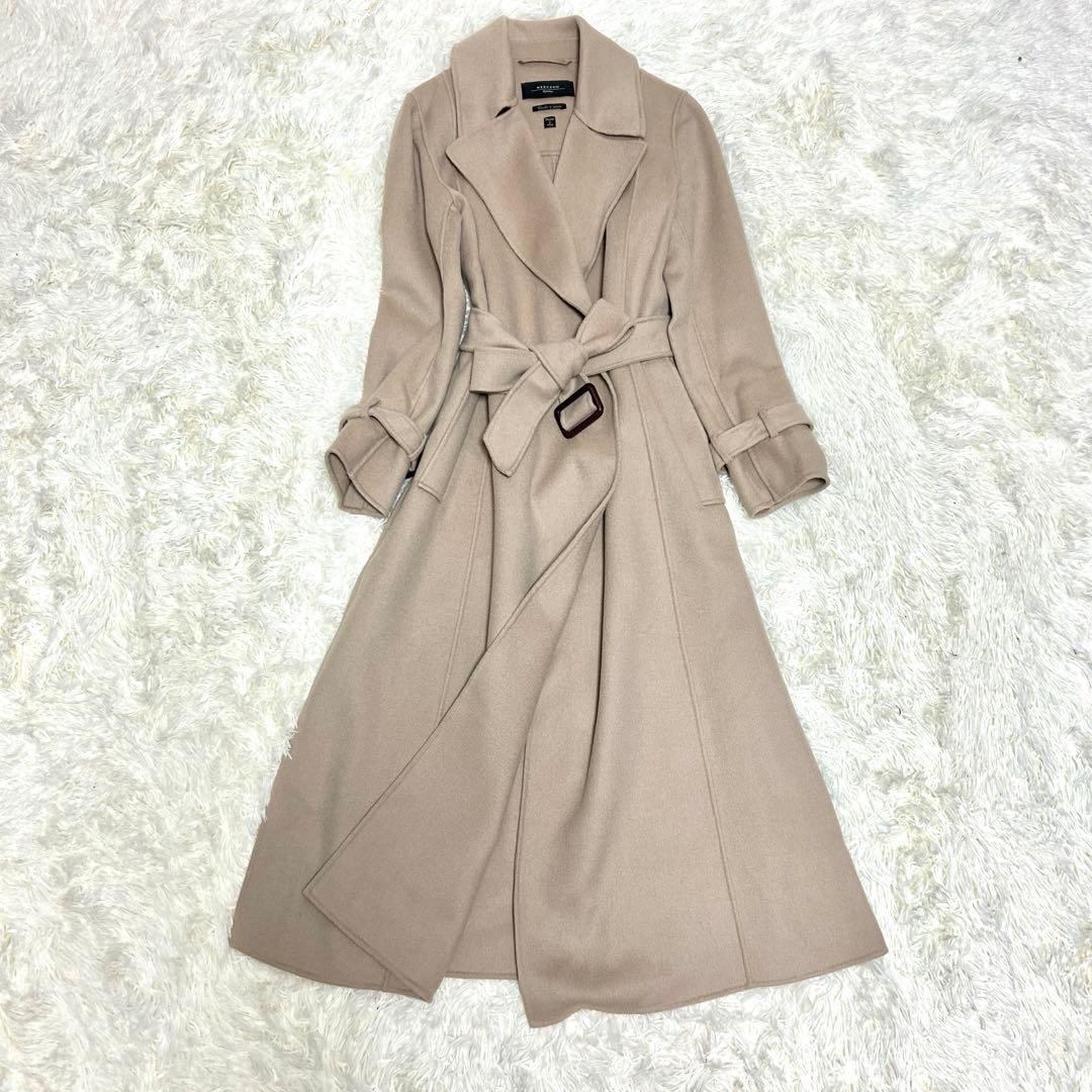 louren big shawl collar double coat コート