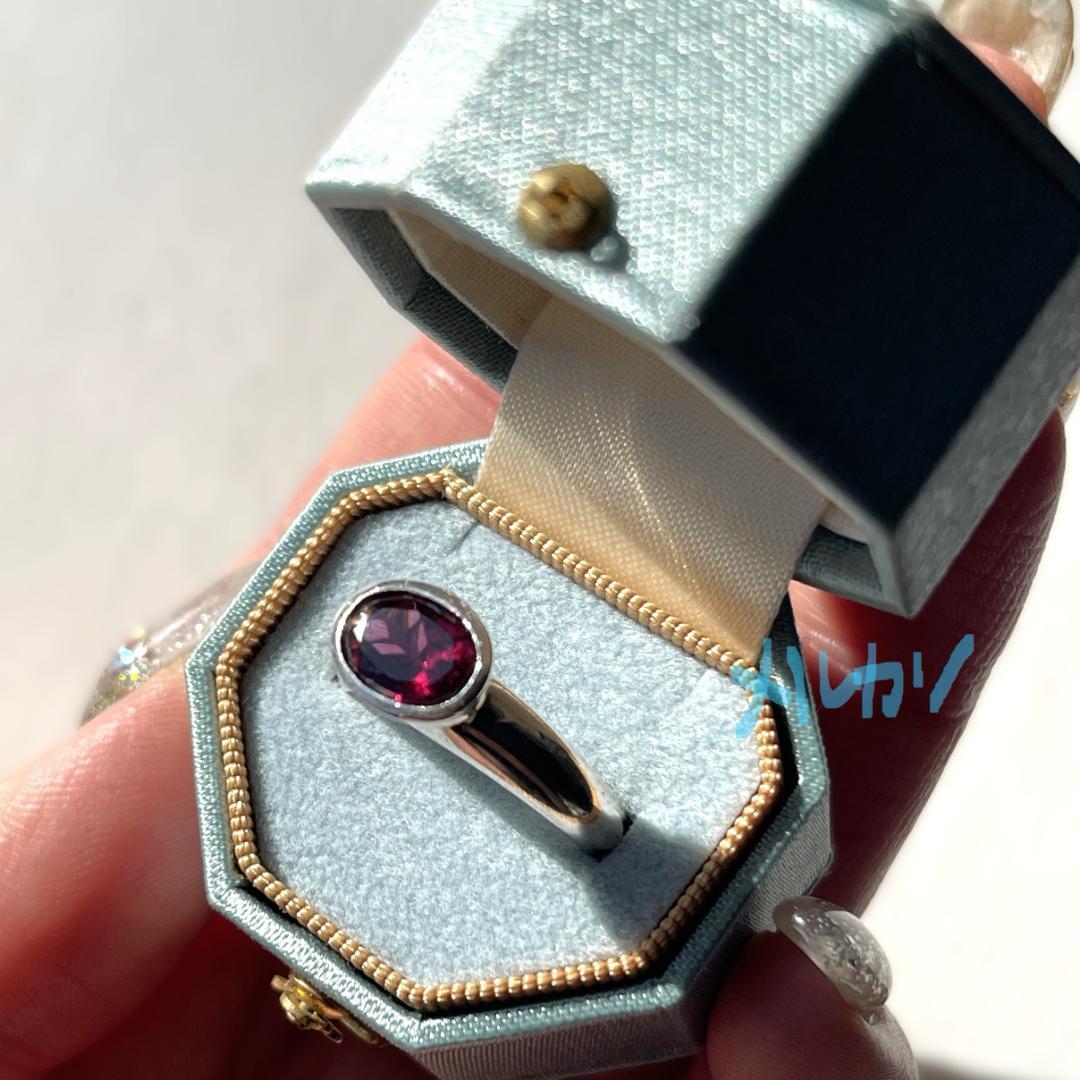 【レア　agete アガット】ロードライトガーネット　シルバー　リング