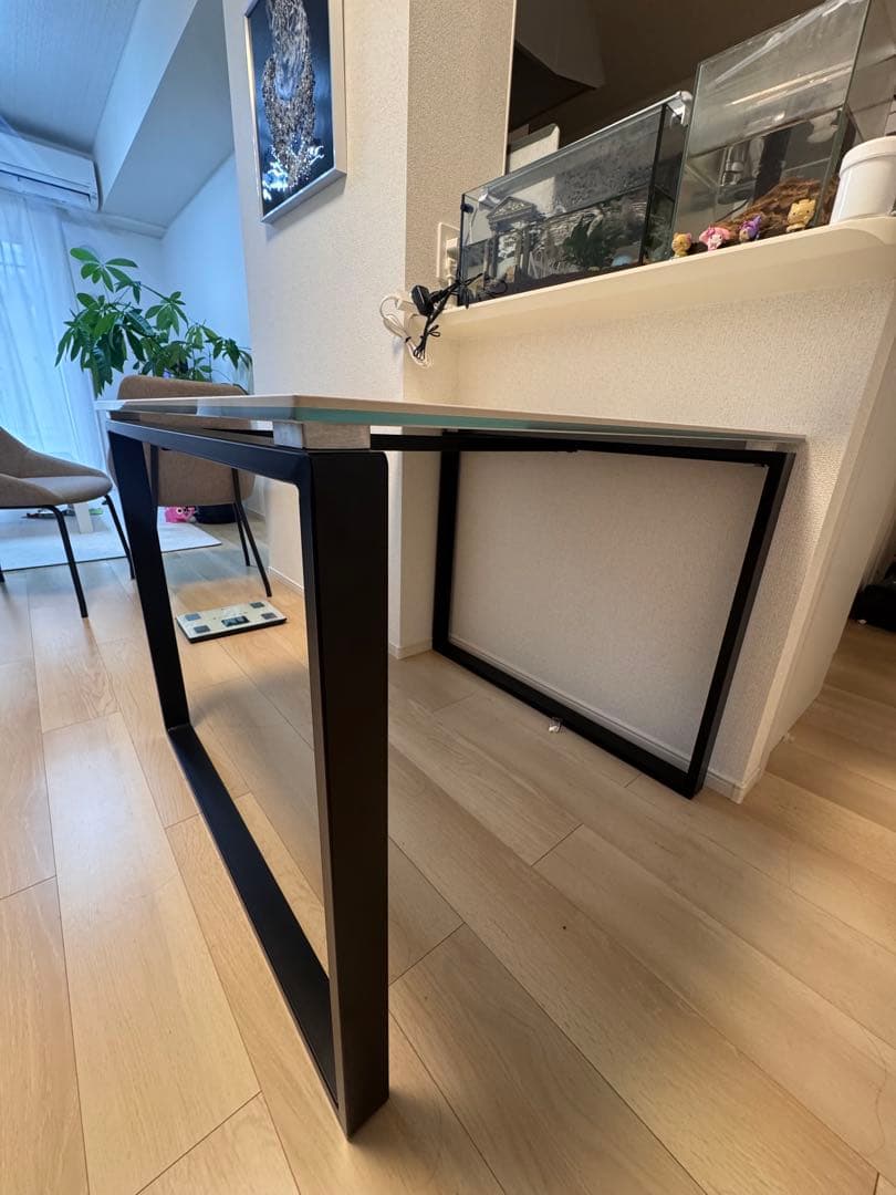 大理石柄セラミックテーブル