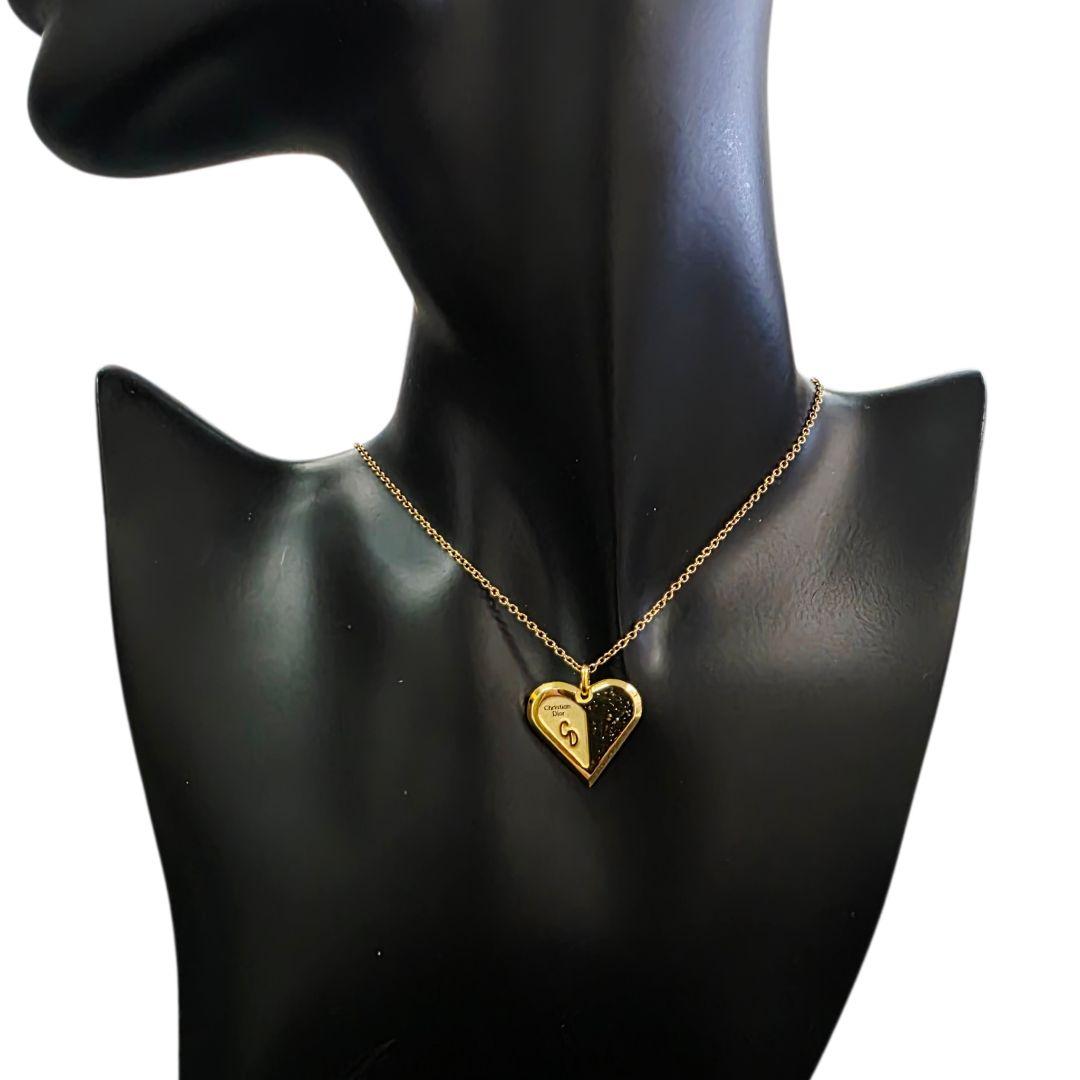 希少✨Dior ディオール ネックレス ハート CDロゴ ゴールド ペンダント