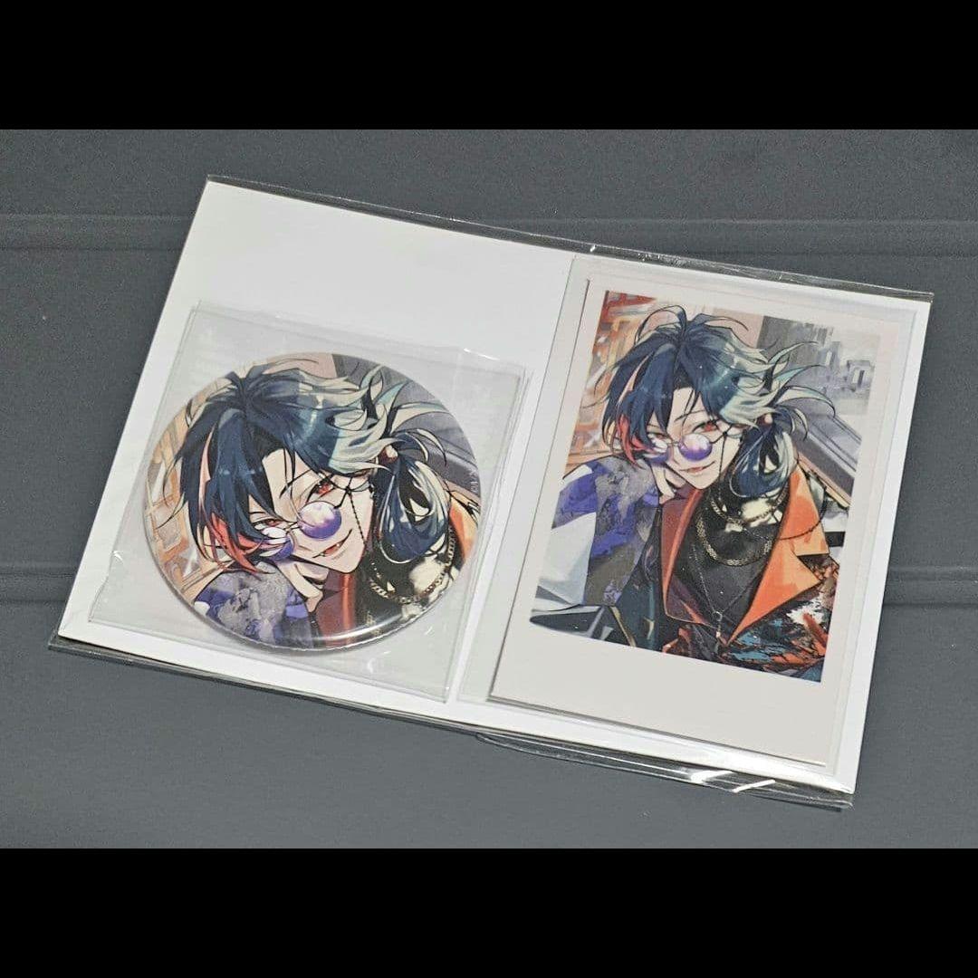 にじさんじ 3SKM 魁星 誕生日グッズ2024 缶バッジ チェキ風カード