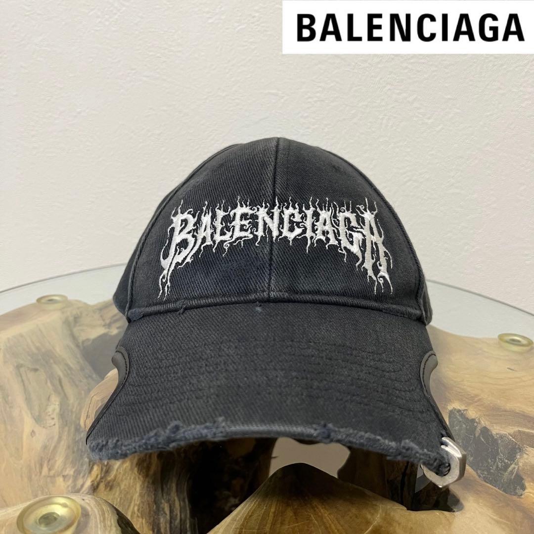 【BALENCIAGA/バレンシアガ】DIY L OUTLINE CAP Balenciaga Men's' DIY Metal Outline Baseball Cap in Black | LN-CC®