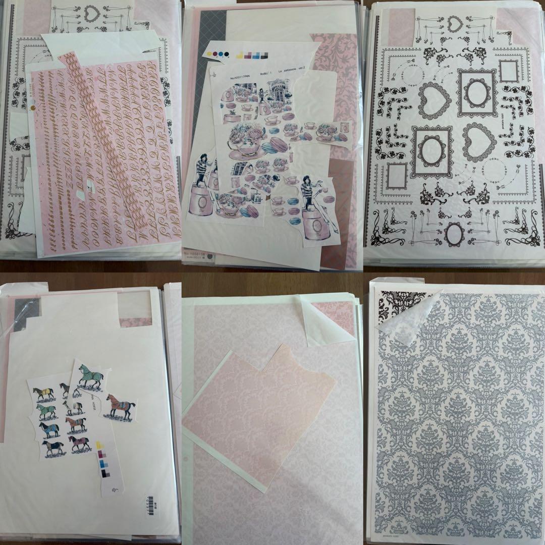 ポーセラーツ転写紙　 まとめ売りファイルセット