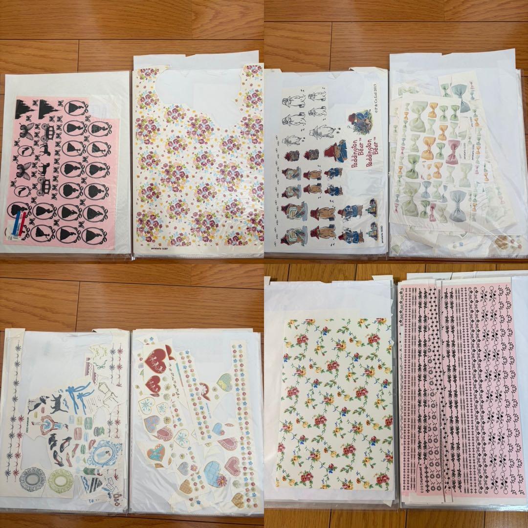 ポーセラーツ転写紙　 まとめ売りファイルセット